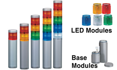 LU5-U 系列Φ50mm银色灯体模块式信号灯