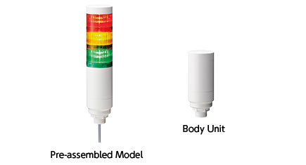 LR6-WC 带 M12 连接器的 60mm LED 信号灯
